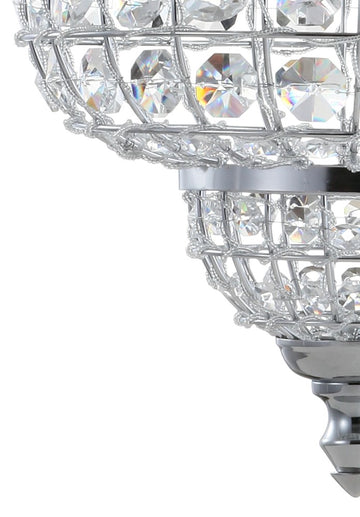 Juliette 12" Crystal/Metal LED Pendant Pendant - JONATHAN Y